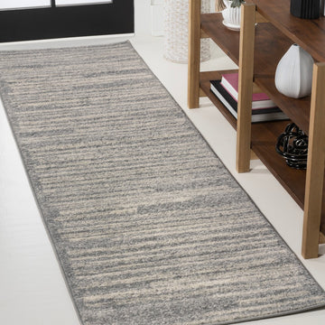 Khalil Modern Berber Stripe Area Rug